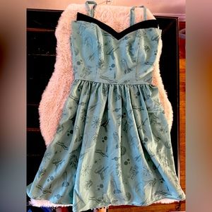 Rock steady pinup rockabilly retro swing dress